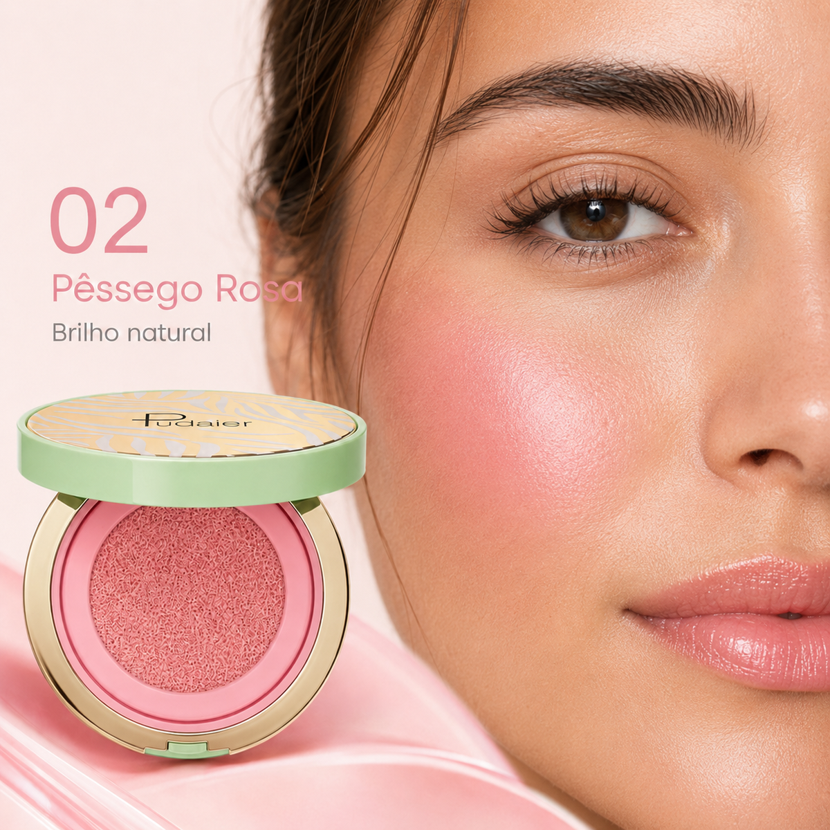 Blush Líquido Cushion | À Prova de Água, Luminoso e de Longa Duração