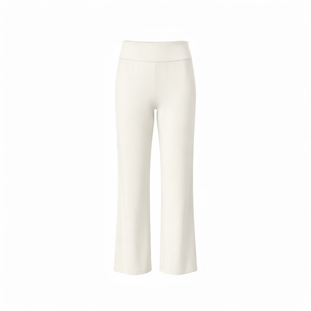 Calça flare minimalista de cintura subida Vê-o Well