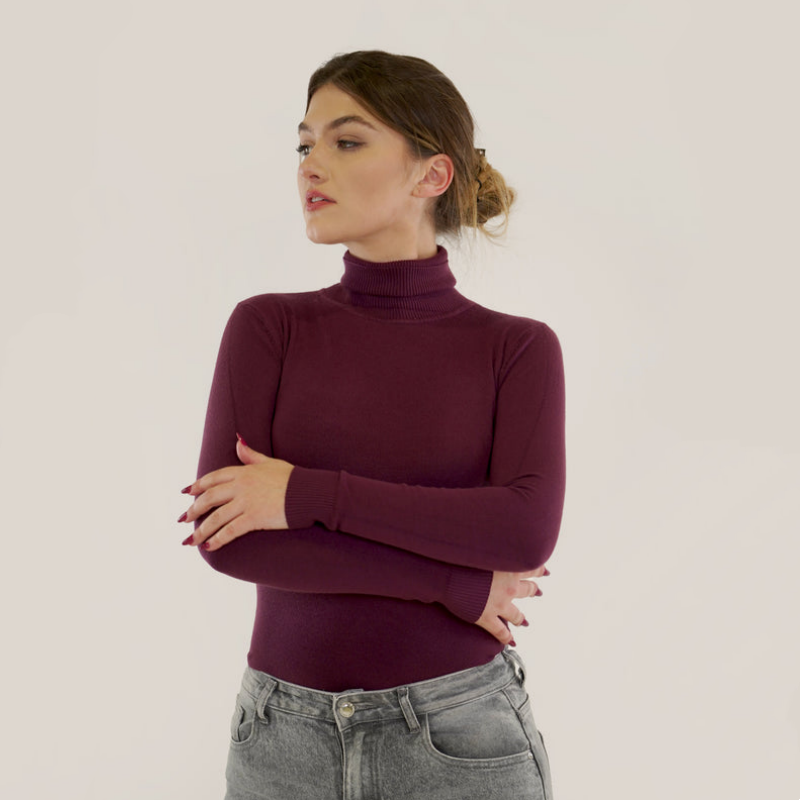 Vê-o Dailly｜Ribbed turtleneck base layer