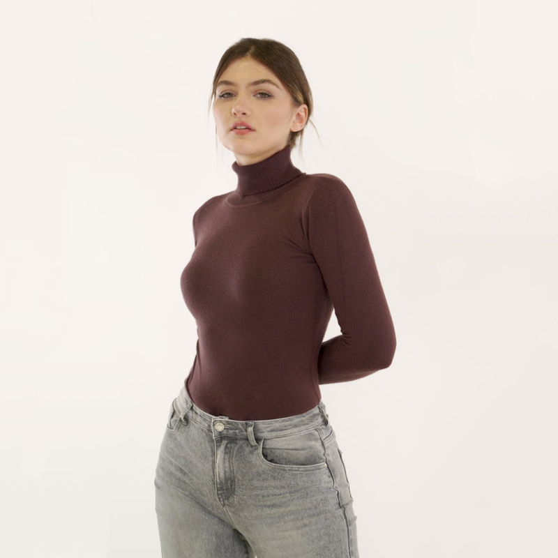 Vê-o Dailly｜Ribbed turtleneck base layer