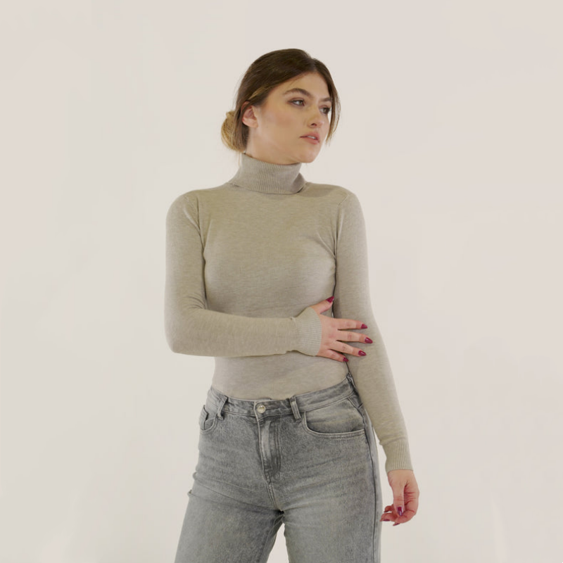 Vê-o Dailly｜Ribbed turtleneck base layer