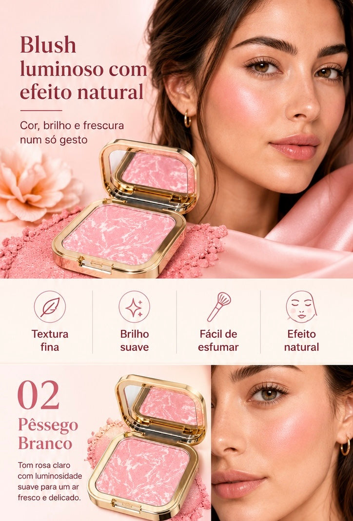 Blush  Matte | Suave, Natural e Iluminador