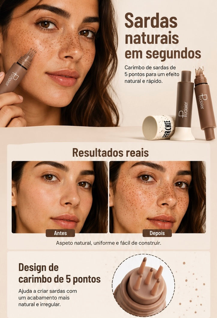 Caneta para Sardas Naturais | Efeito Realista