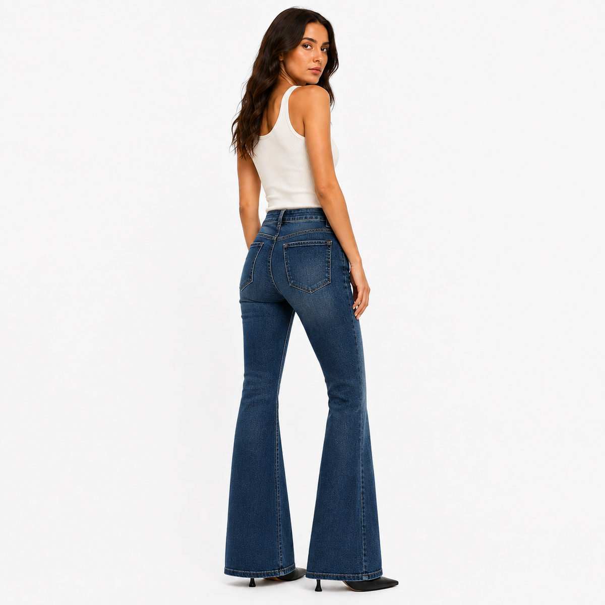 Flared Denim Jeans
