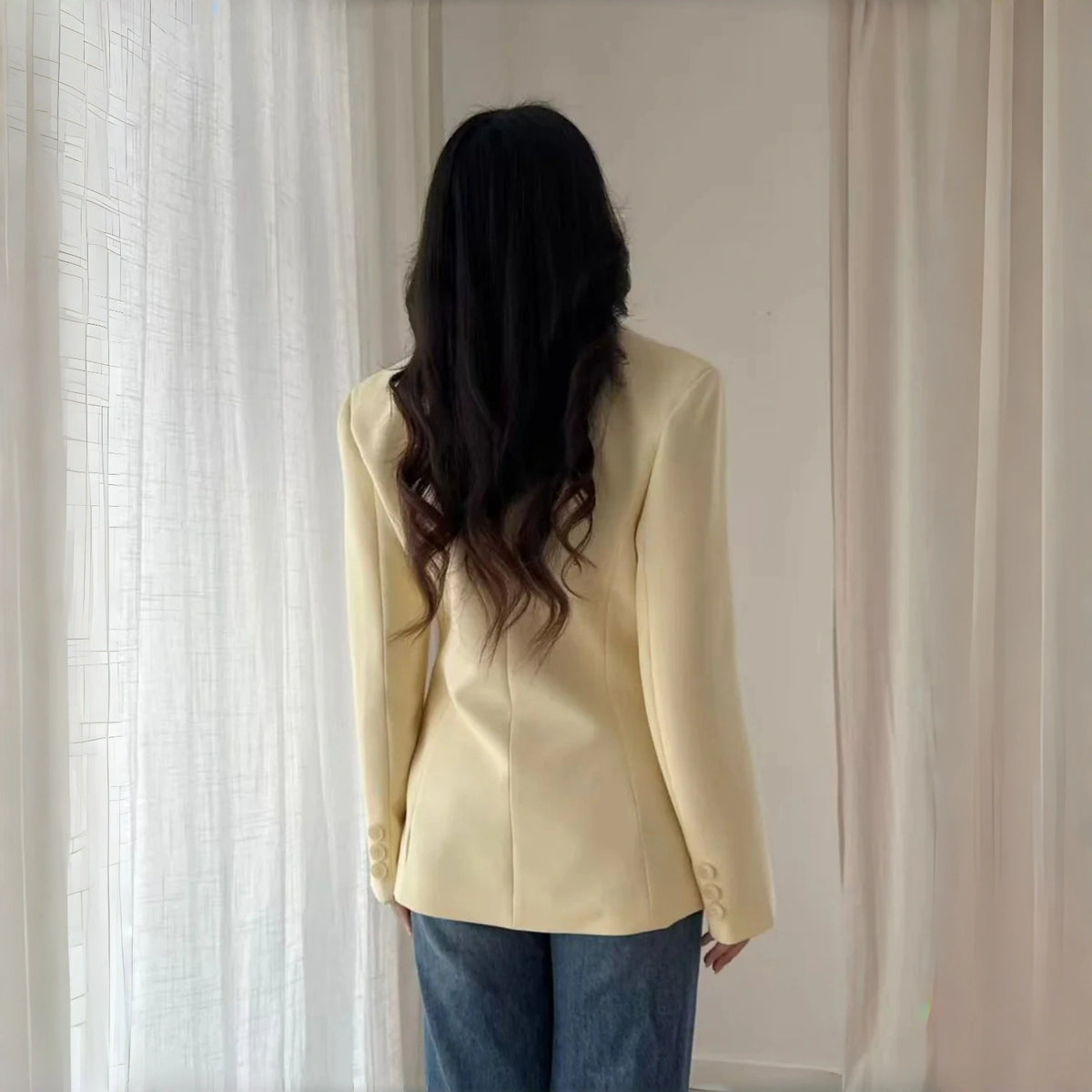 Vê-o Studio｜Blusão Blazer feito à medida com botão único