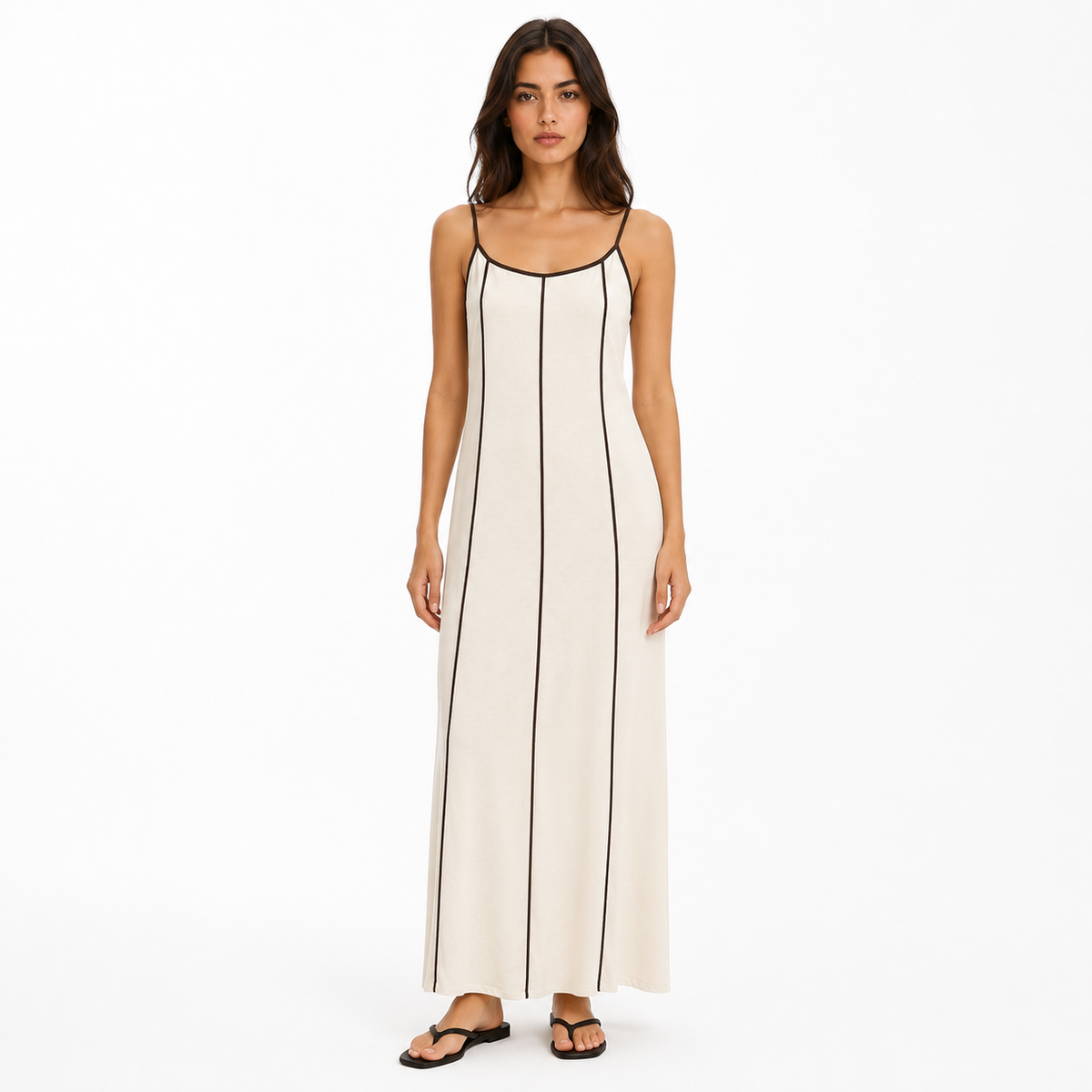 Contrast Trim Cami Dress