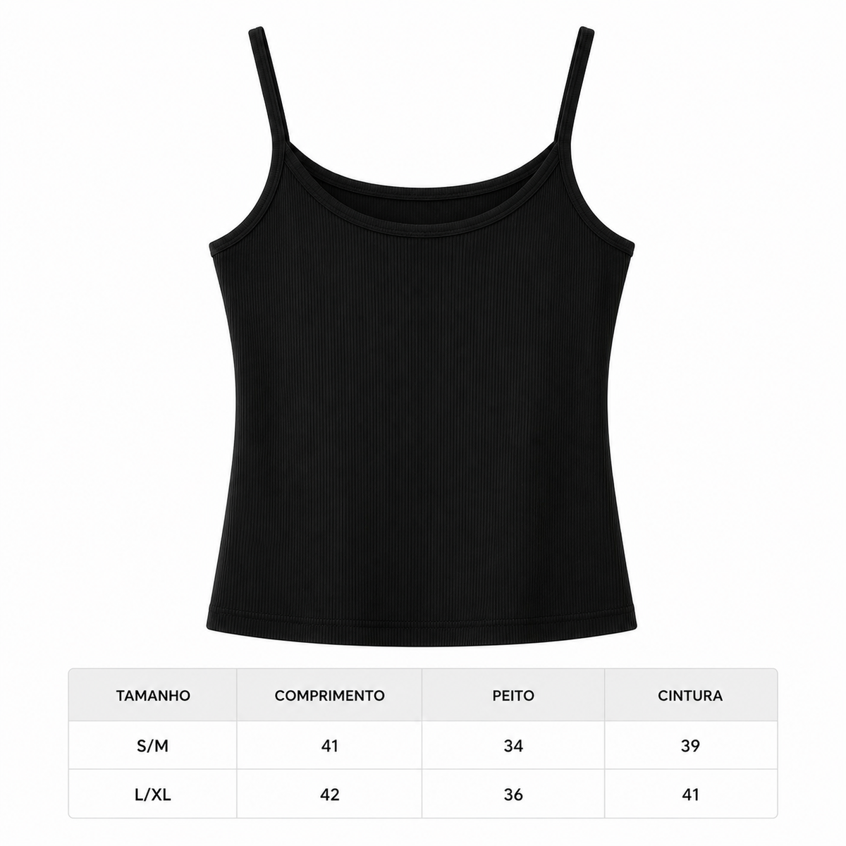 Ribbed Cami Tank Top