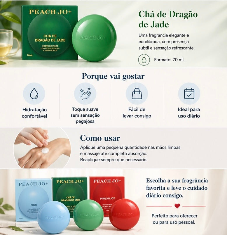 Creme de Mãos com Aminoácidos e Óleos Essenciais – Hidratação Intensa para Mãos Suaves e Nutridas