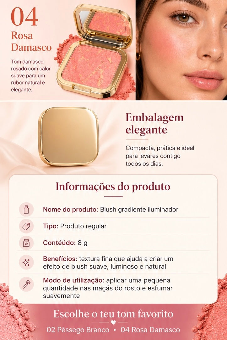 Blush  Matte | Suave, Natural e Iluminador