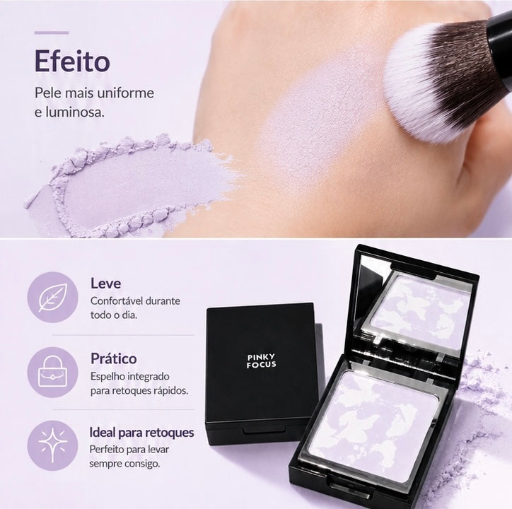 Pó Compacto Fixador Tendae Rosa Smoke | Leve, Matificante e de Longa Duração