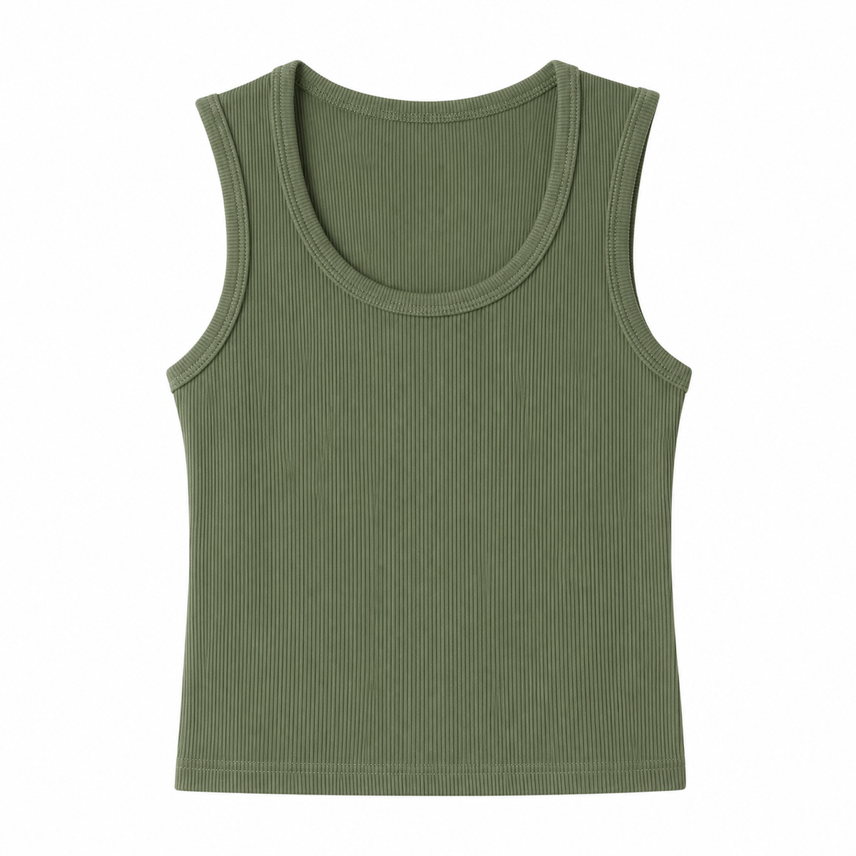 Ribbed Crop Tank Top