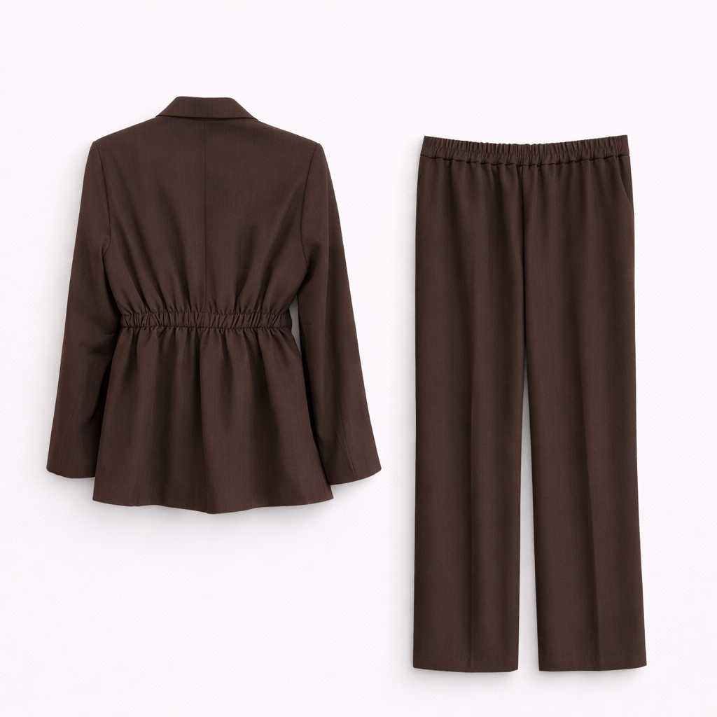 Conjunto de blazer e calças direitas Vê-o Studio