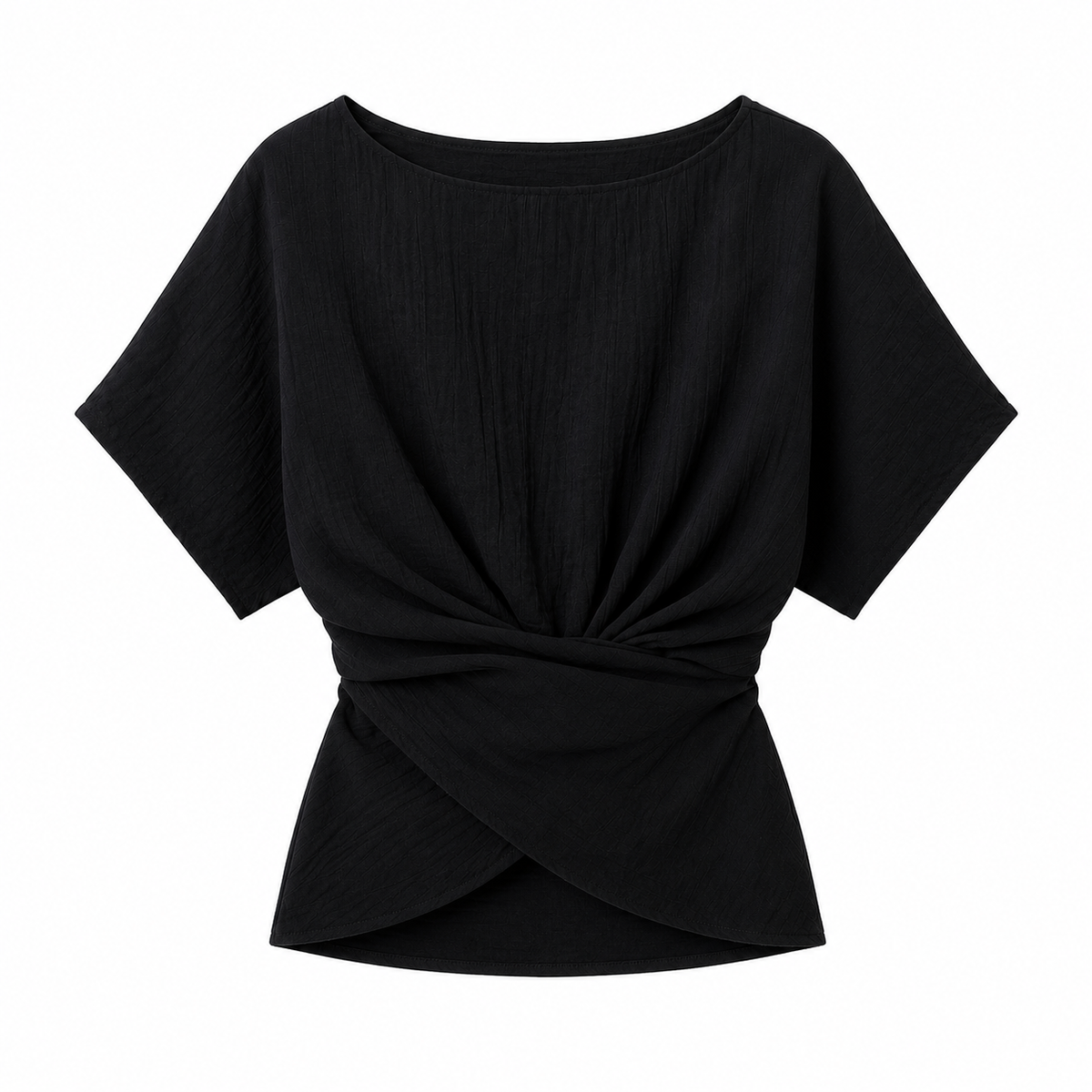 Twist Front Short Sleeve Top