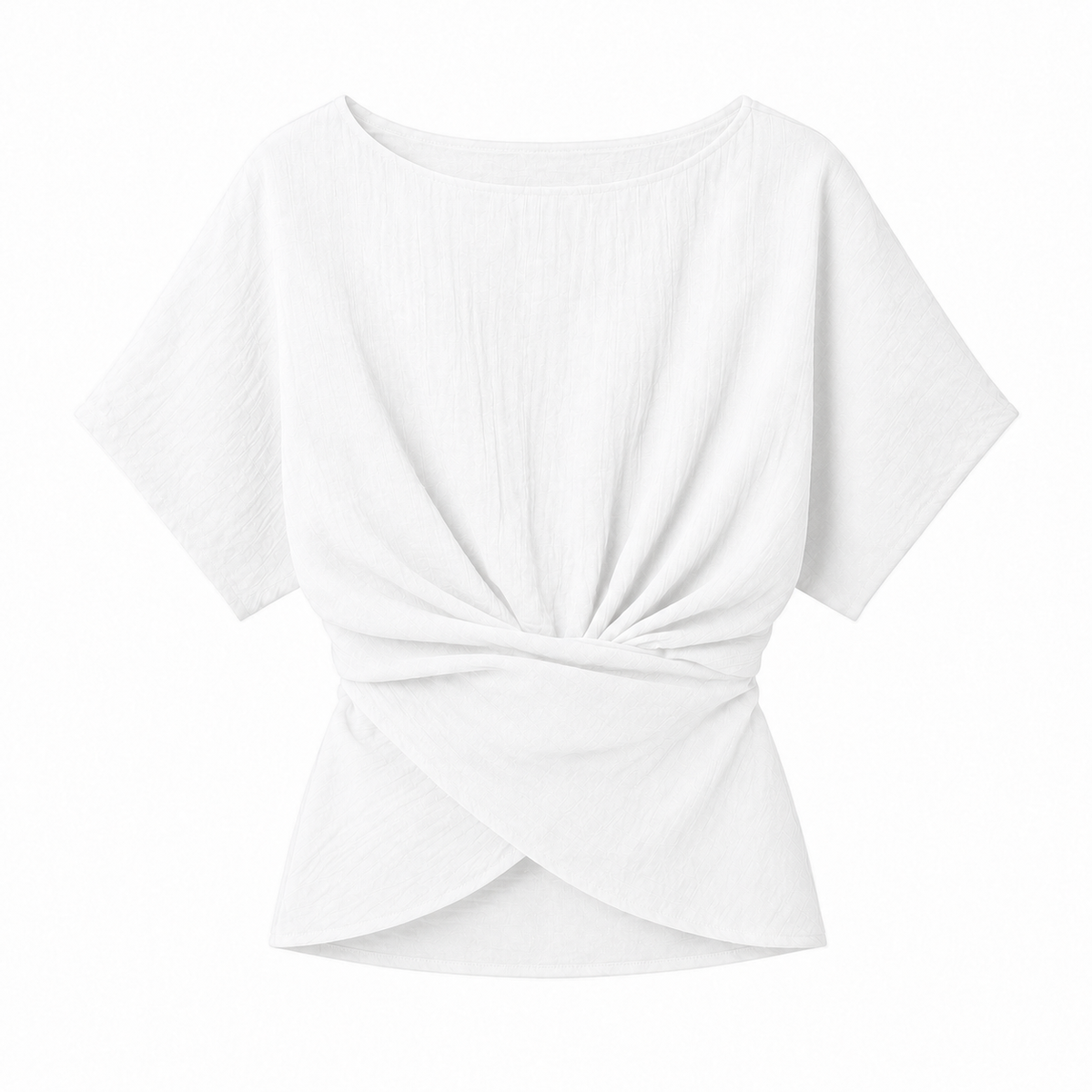 Twist Front Short Sleeve Top