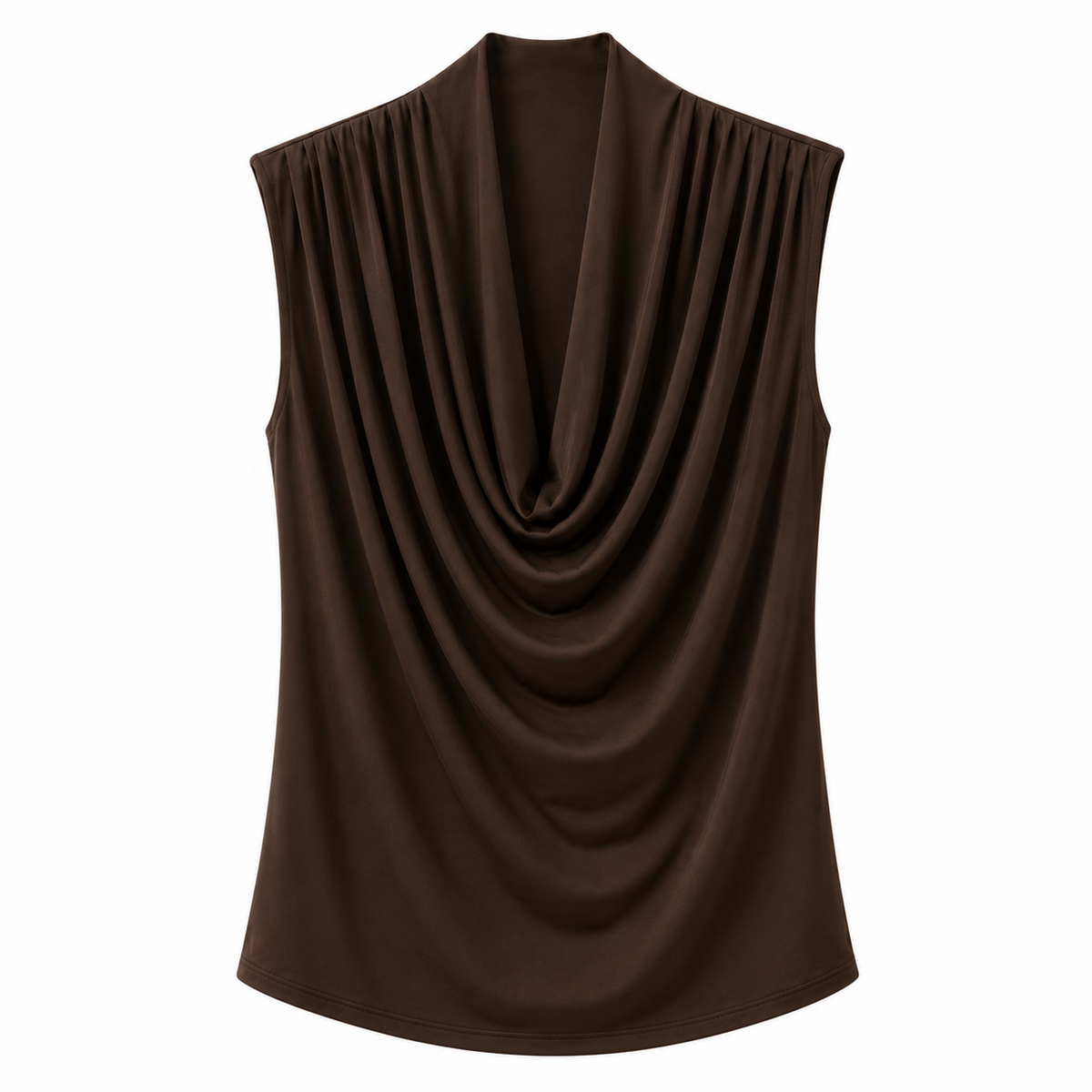 Draped Sleeveless Top