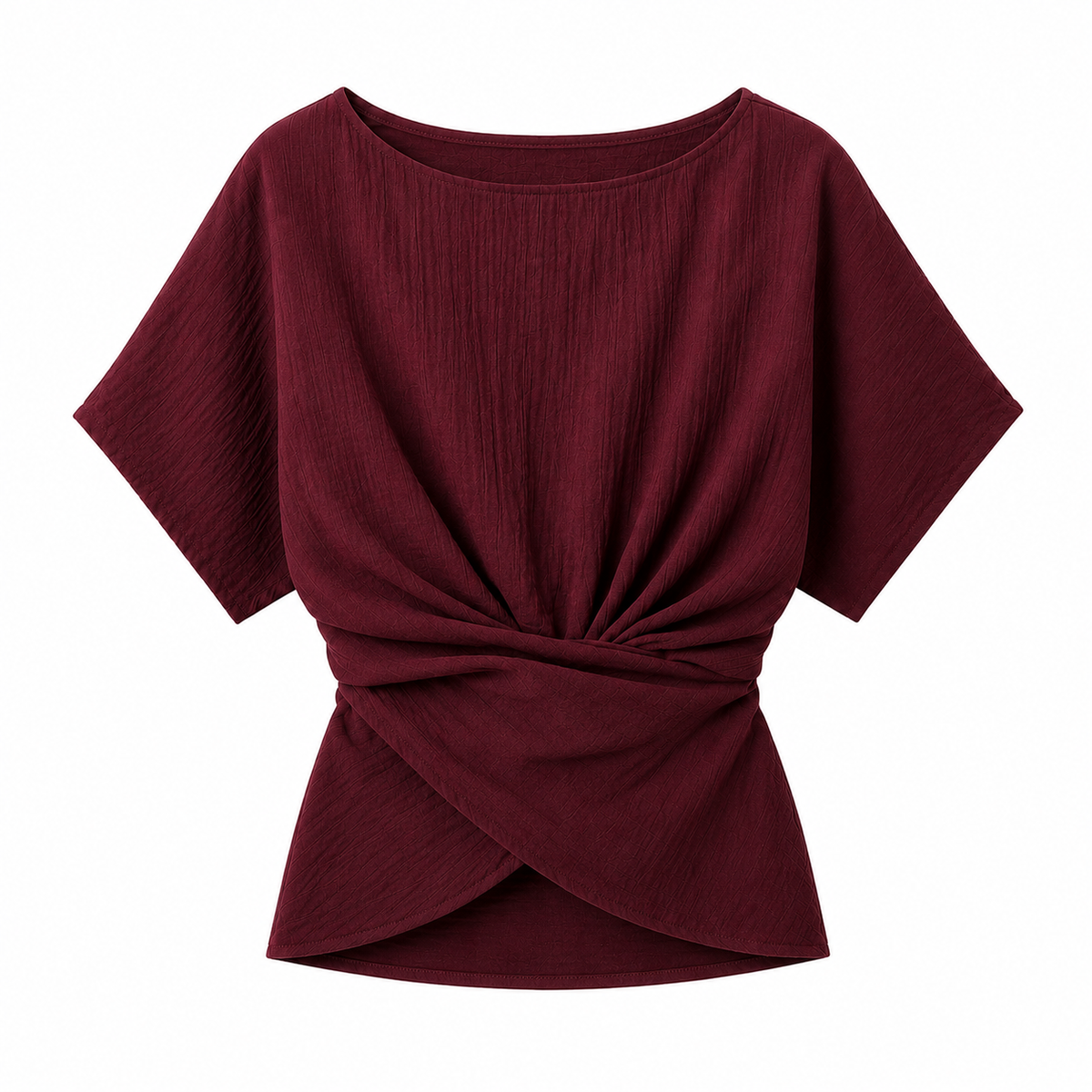 Twist Front Short Sleeve Top