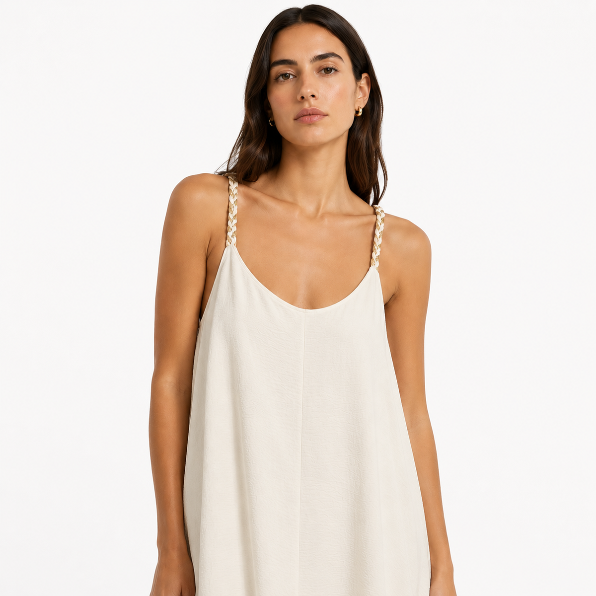 Braided Strap Wide-Leg Jumpsuit