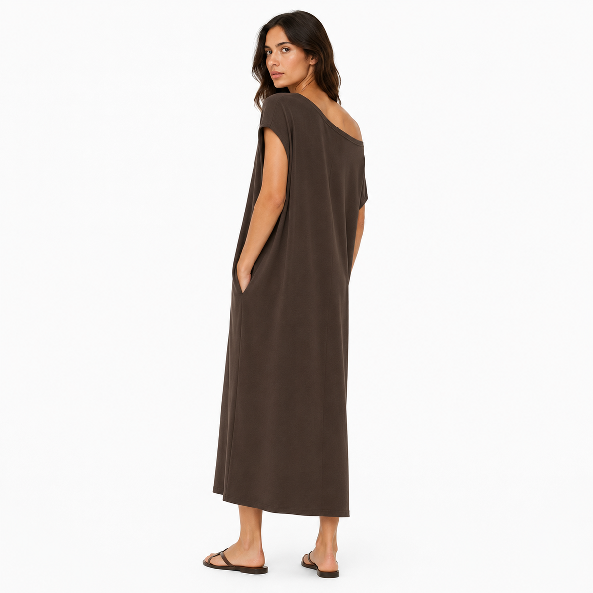 Sleeveless Relaxed Midi Dress