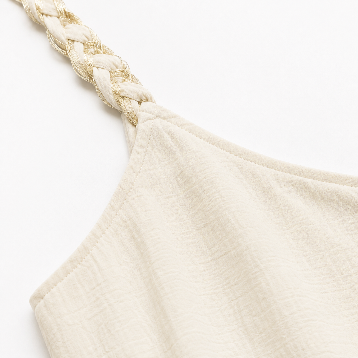Braided Strap Wide-Leg Jumpsuit