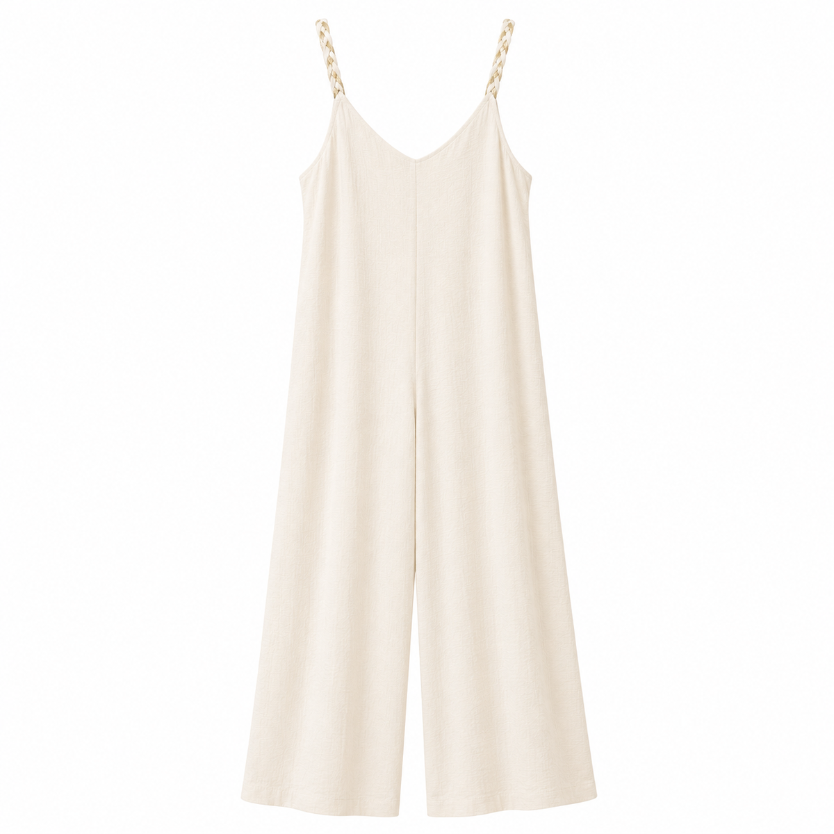 Braided Strap Wide-Leg Jumpsuit