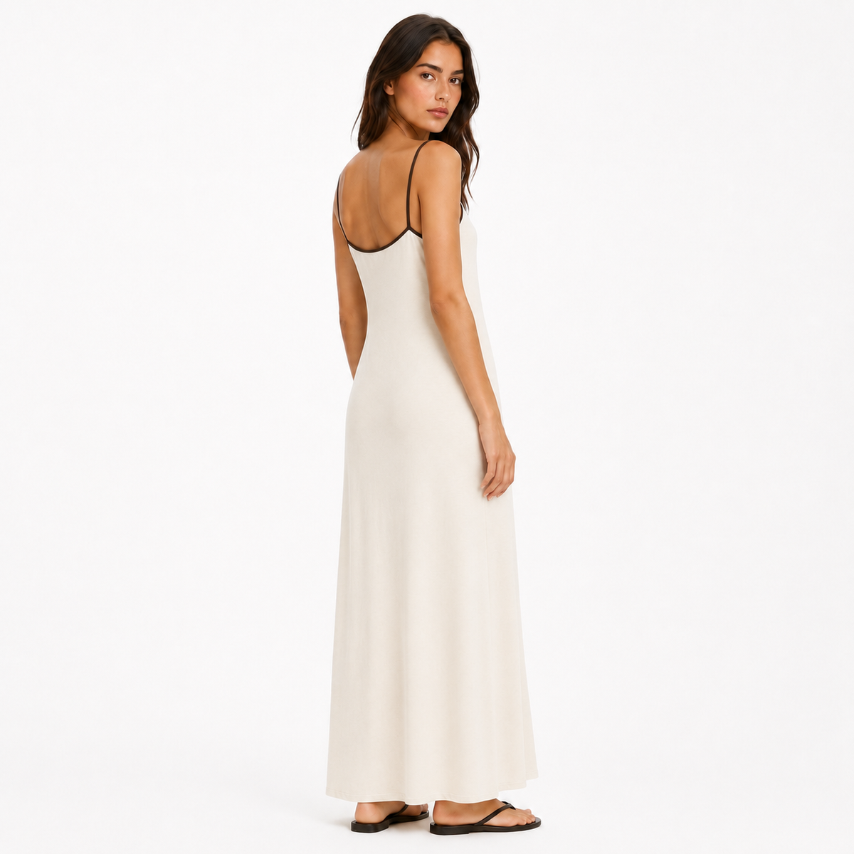 Contrast Trim Cami Dress