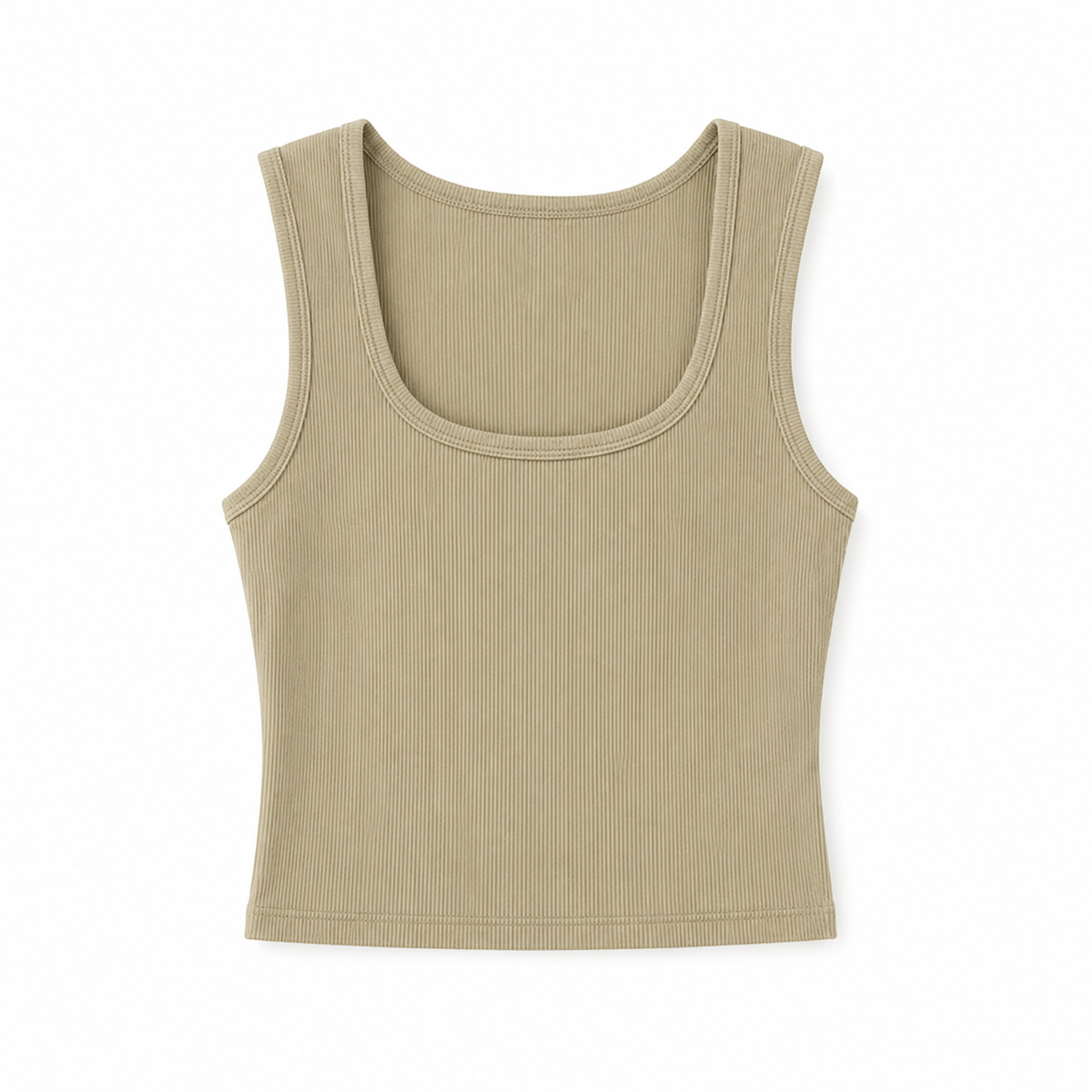 Ribbed Crop Tank Top