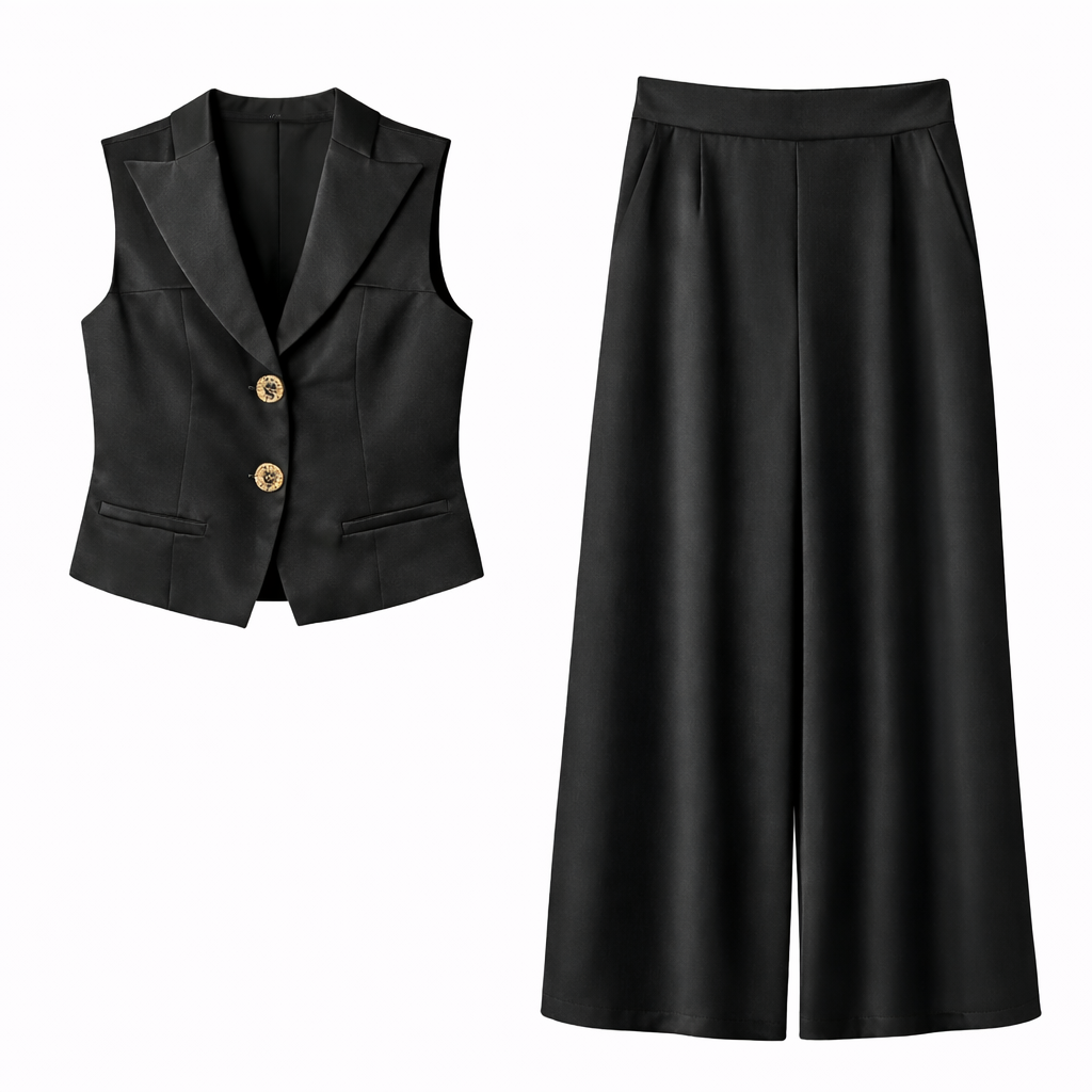 Conjunto Vê-o Dailly｜Colete por medida e calças pantalona