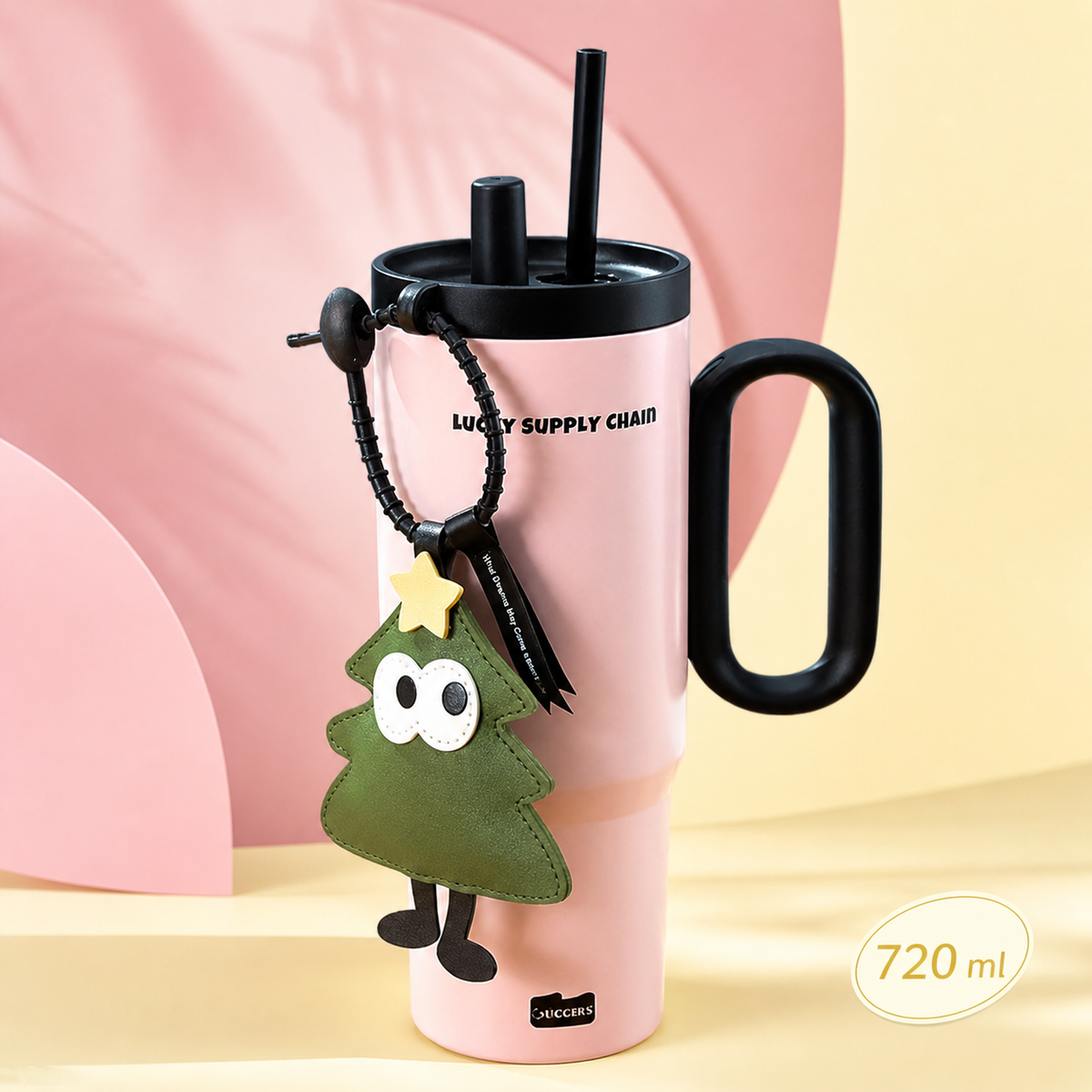 Garrafa Térmica de Grande Capacidade com Palhinha – Design Moderno para Bebidas Frias e Quentes