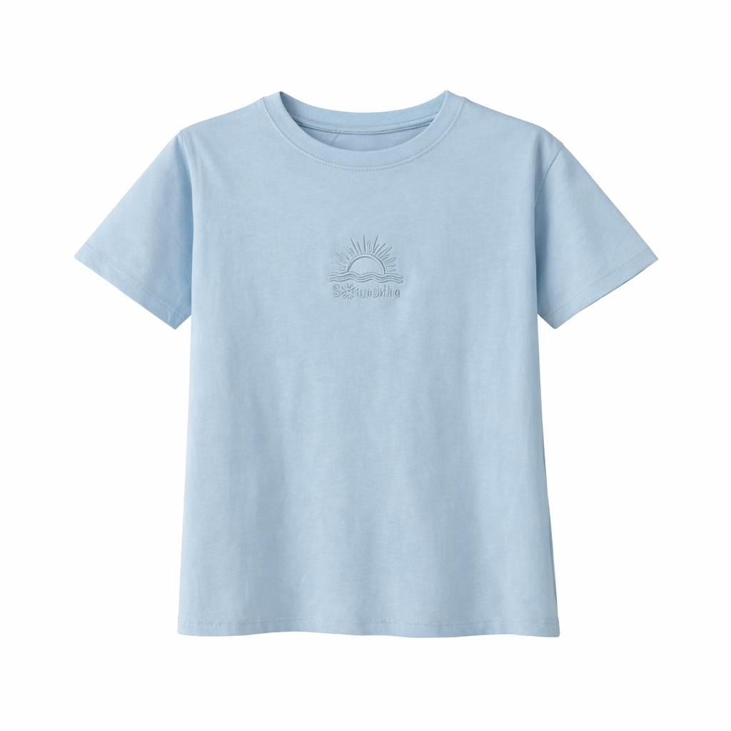 T-shirt de manga curta com logótipo minimalista em relevo Vê-o Dailly
