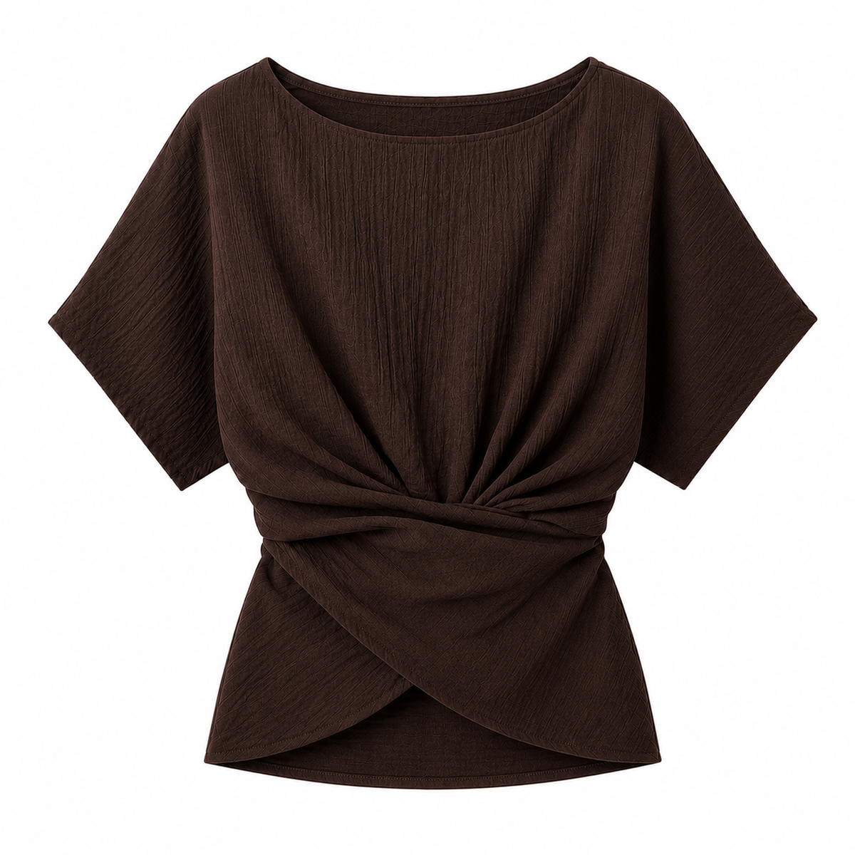 Twist Front Short Sleeve Top
