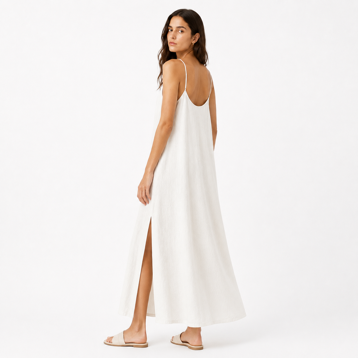 Side Slit Cami Maxi Dress