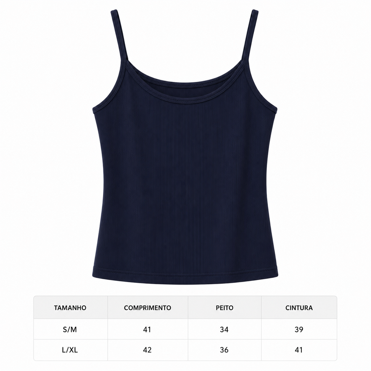 Ribbed Cami Tank Top