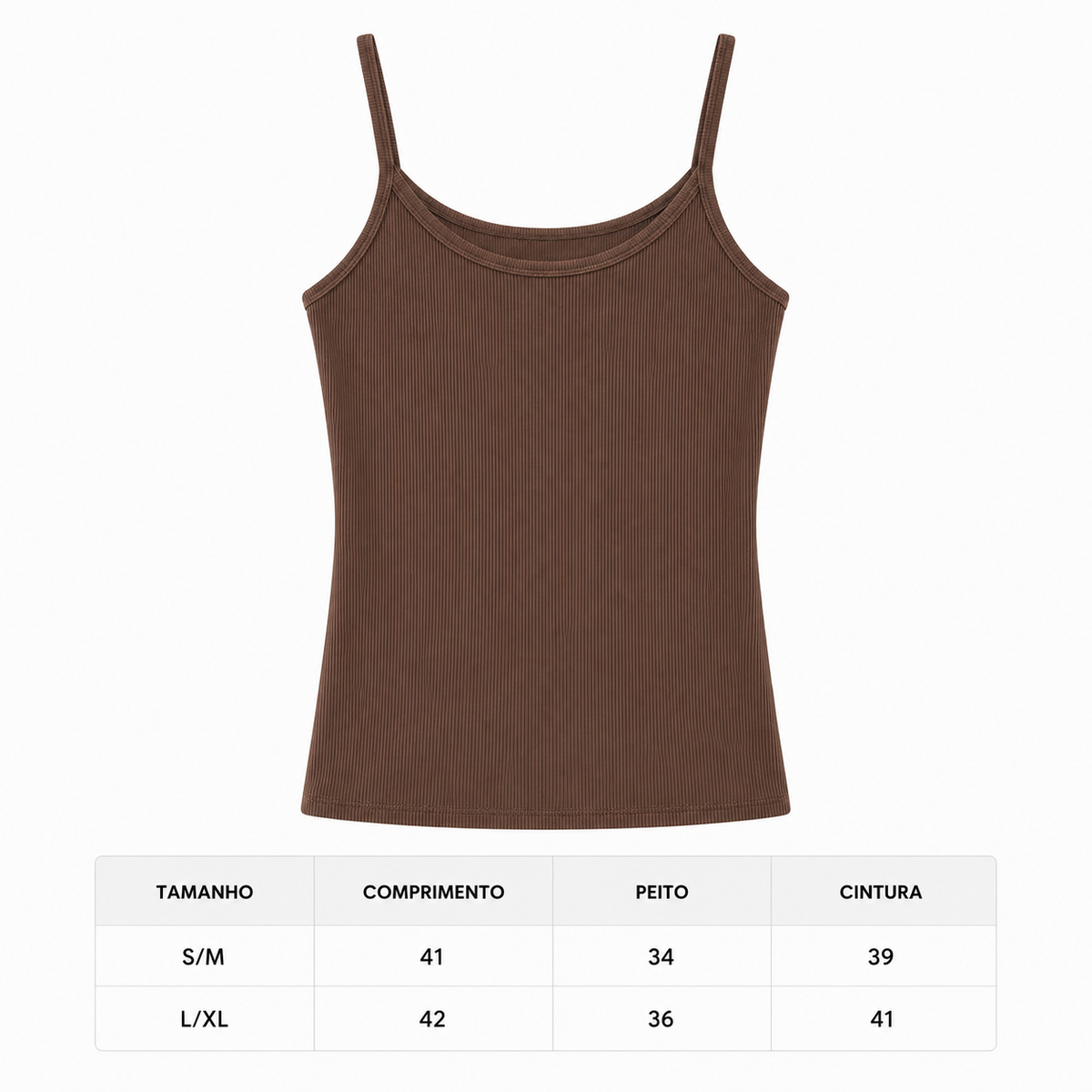 Ribbed Cami Tank Top