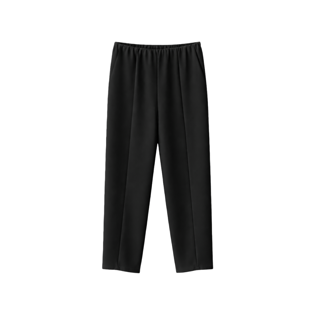Pantalones blancos de cintura alta y pierna ancha para mujer con textura drapeada