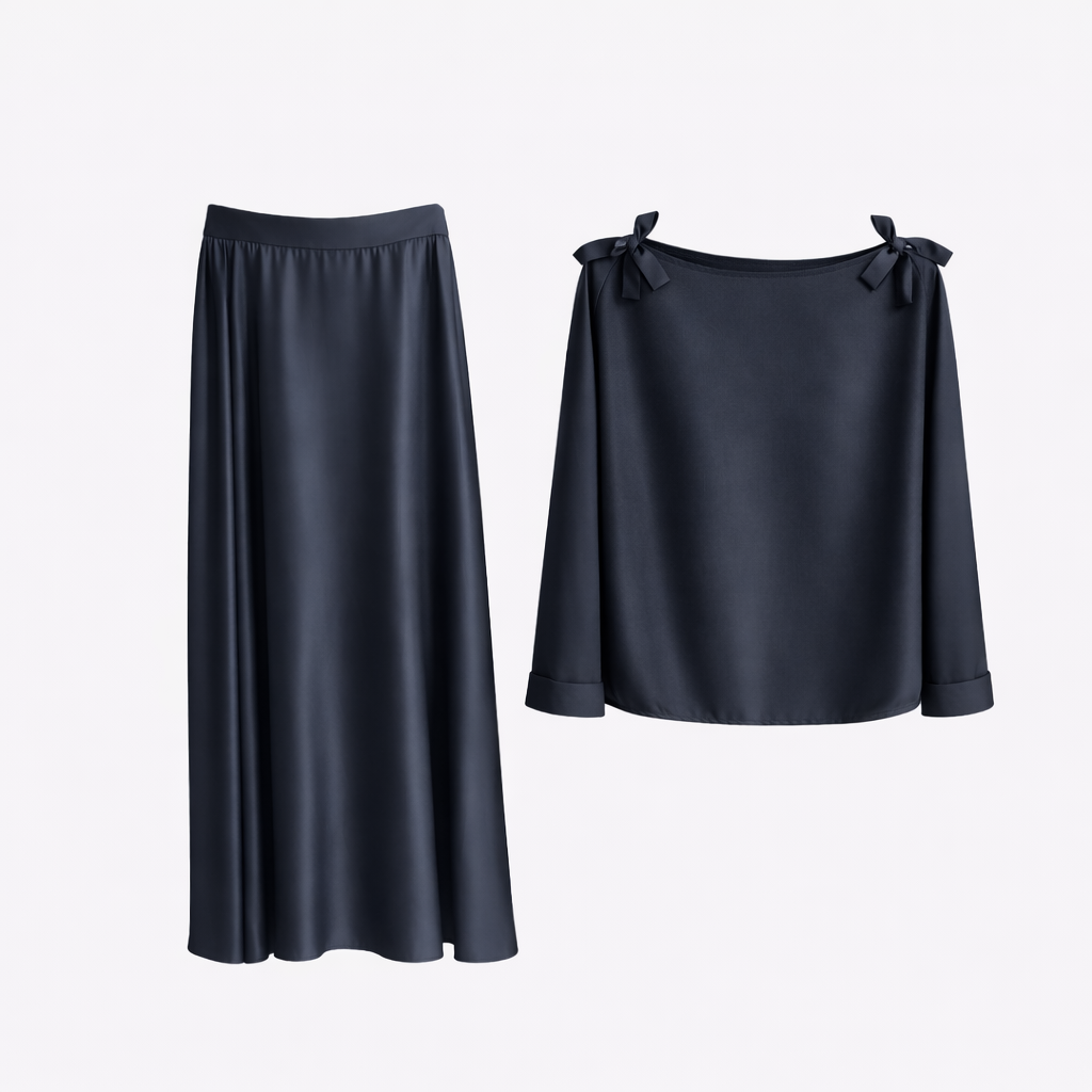 See It Studio｜Conjunto minimalista fluido de duas peças