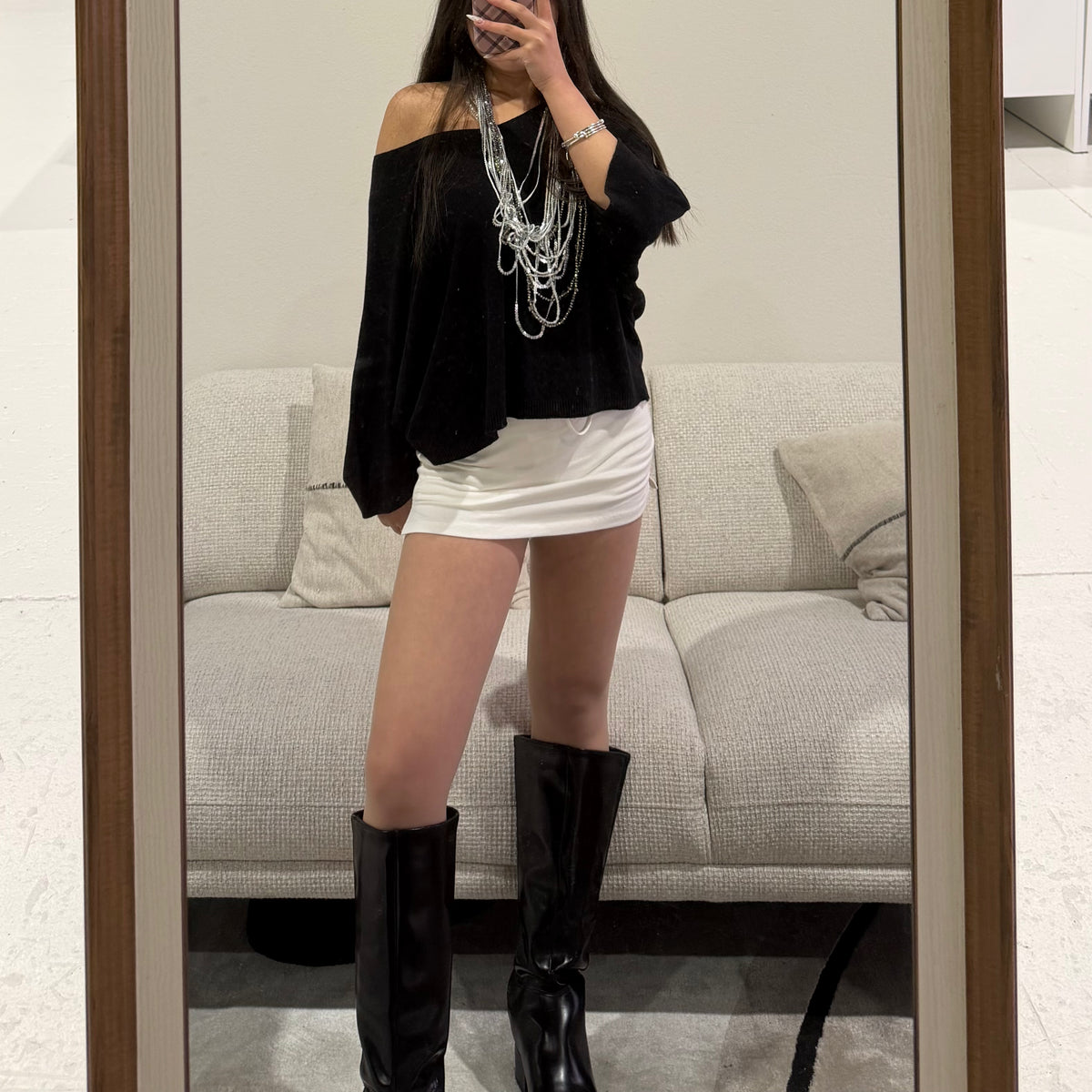 Vê-o Dailly｜Simple V-Neck Loose Short-Sleeve Knit Top