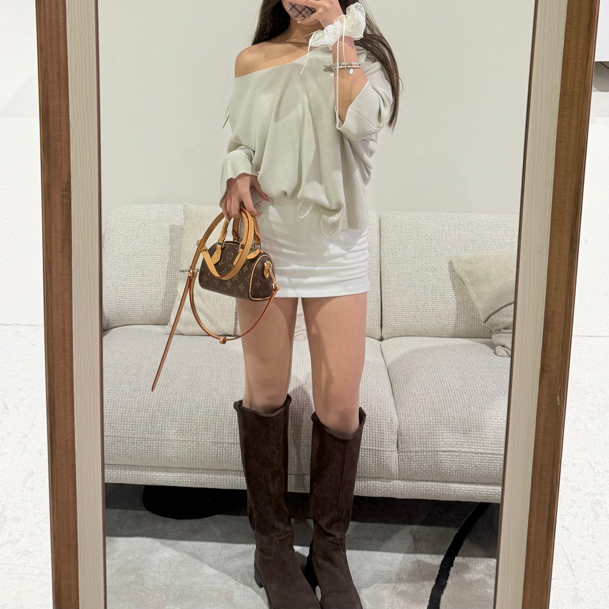 Vê-o Dailly｜Simple V-Neck Loose Short-Sleeve Knit Top