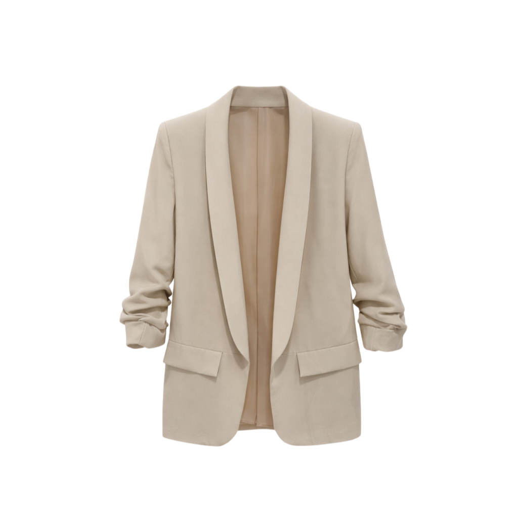 Vê-o Dailly｜Blazer Slim Fit com Lapela Simples