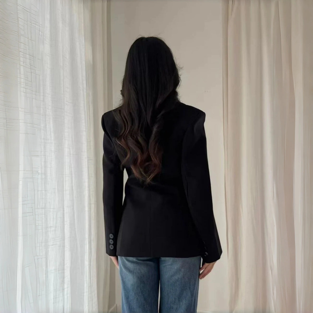 Vê-o Studio｜Blusão Blazer feito à medida com botão único