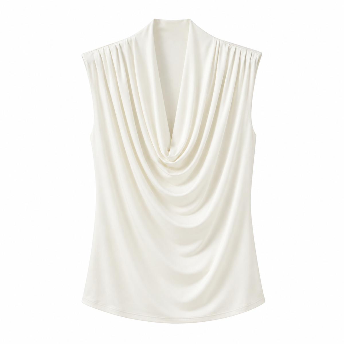 Draped Sleeveless Top