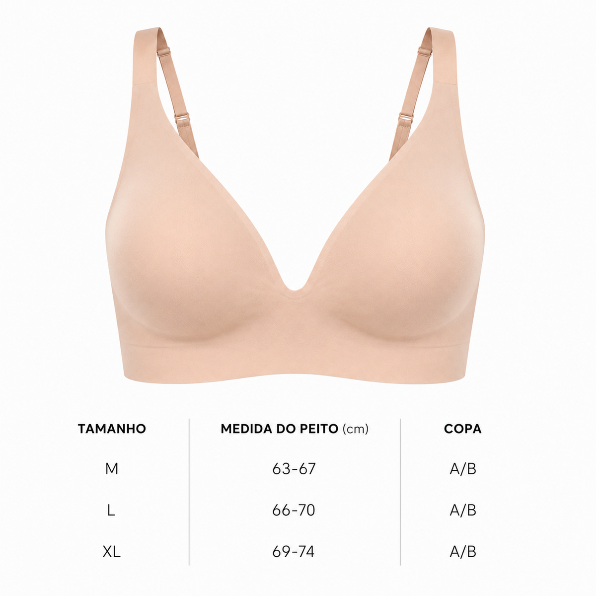 Seamless Wireless Bra
