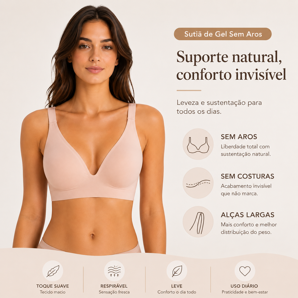 Seamless Wireless Bra