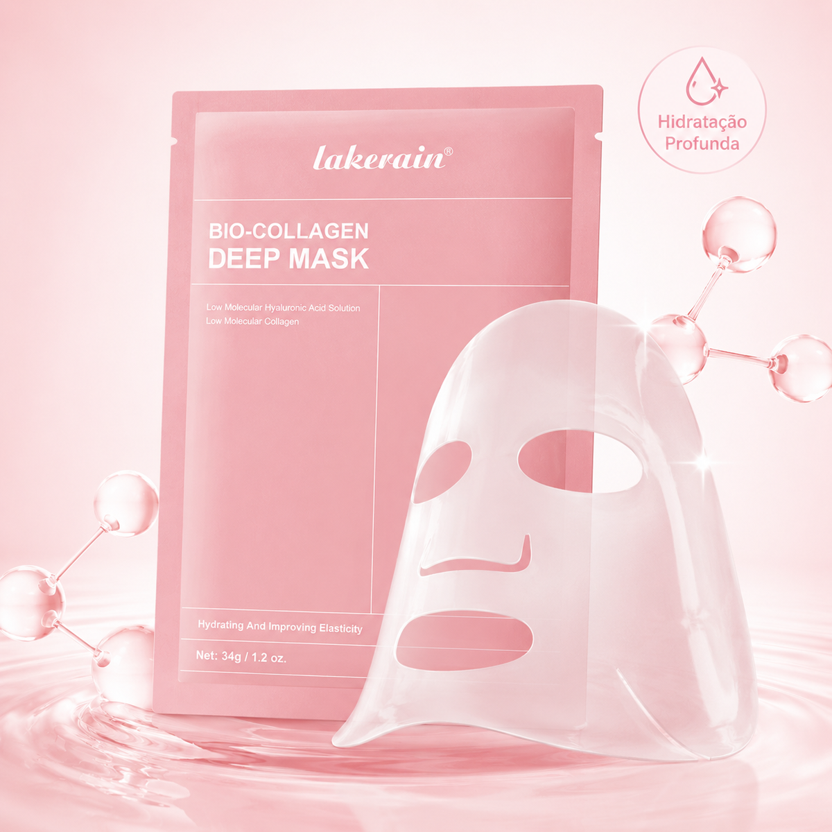 Máscara Facial de Gel Noturna Hidratante | Saqueta Individual