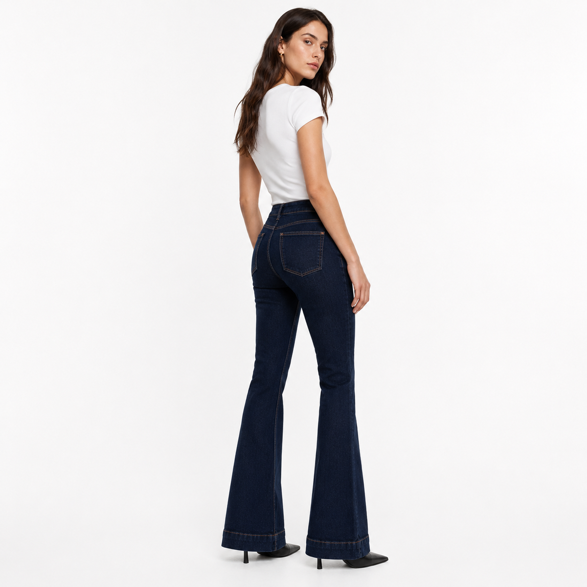 Flared Denim Jeans