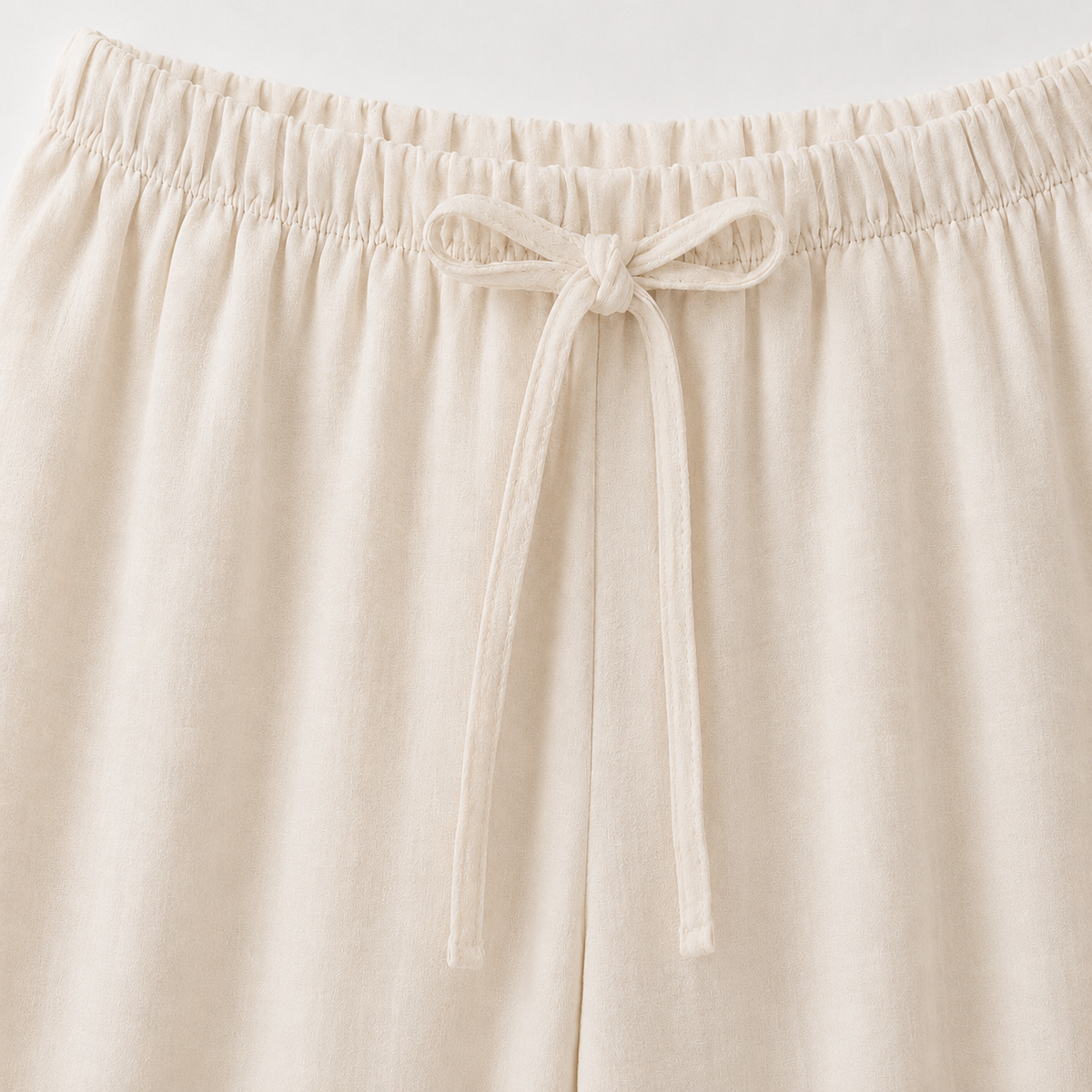 Drawstring Wide-Leg Trousers