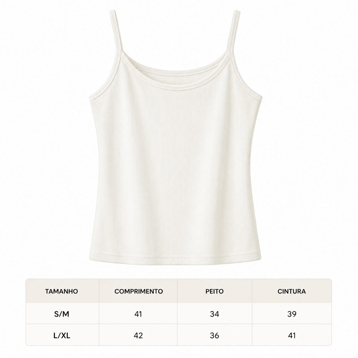 Ribbed Cami Tank Top
