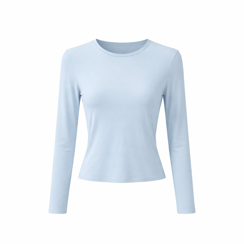 Vê-o Well｜Blusa minimalista de manga comprida