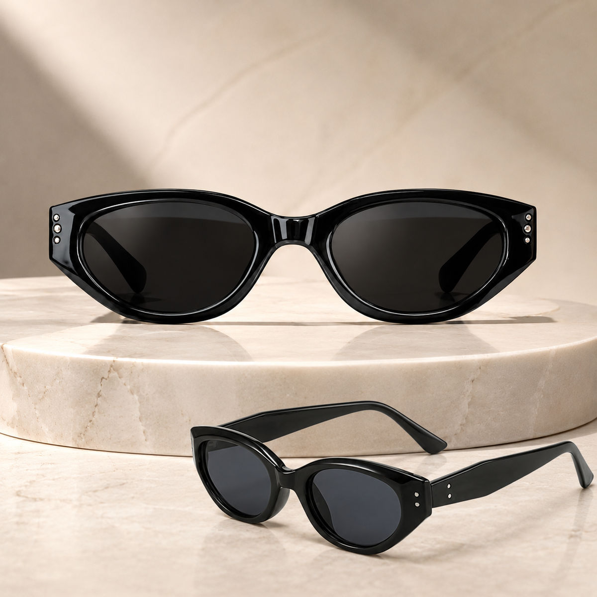 Óculos de Sol Cat Eye de Armação Pequena | Estilo Elegante e Proteção Solar
